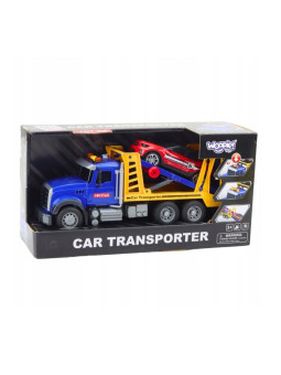 WOOPIE Laweta Ciężarówka Transporter Z Autkiem Światło Dźwięk