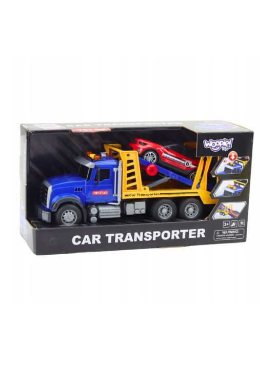 WOOPIE Laweta Ciężarówka Transporter Z Autkiem Światło Dźwięk