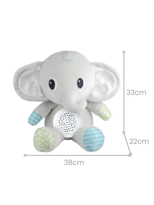 WOOPIE BABY Przytulanka Słonik Z Projektorem Uspokajacz Usypiacz 12 Melodii