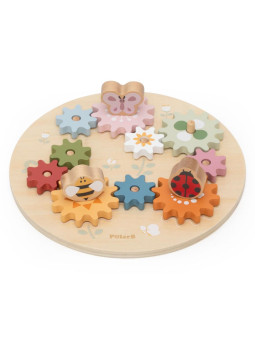 VIGA PolarB Drewniane Kolorowe Koła Zębate Montessori