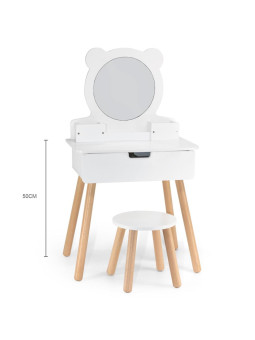 VIGA Zestaw Biała Toaletka + Akcesoria Jak z Salonu