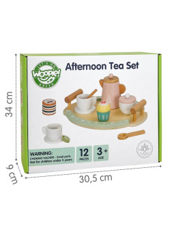 WOOPIE GREEN Drewniany Zestaw do Herbaty i Kawy 12 el. FSC