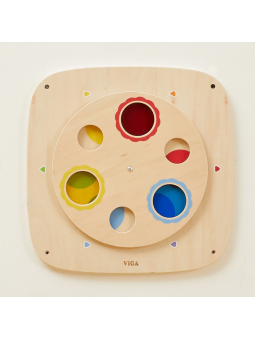 VIGA Drewniana Tablica Manipulacyjna Sensoryczna Mieszanie Kolorów