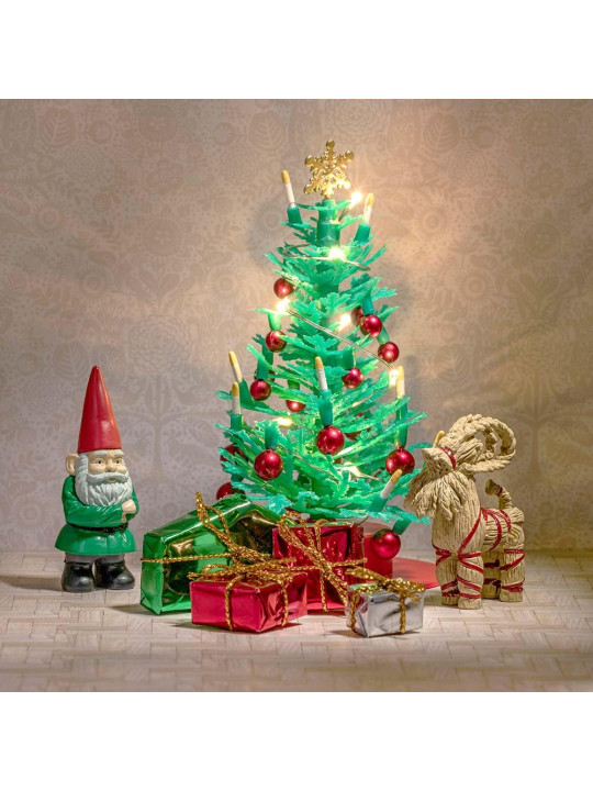 Dekoracje domku dla lalek święta zestaw, choinka, Boże Narodzenie, Lundby