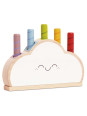 Tęczowa chmurka drewniana zabawka edukacyjna pierwsza gra dzieci Le Toy Van