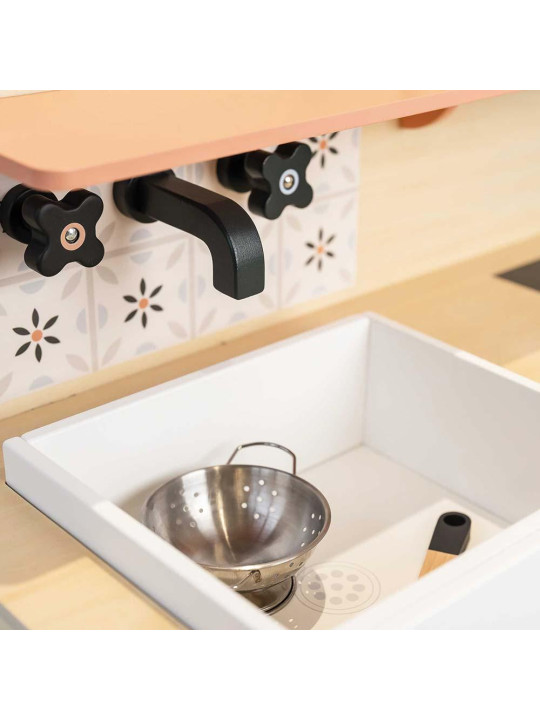 Duża drewniana kuchnia dla dzieci, zabawkowa kuchenka, gotowanie Le Toy Van