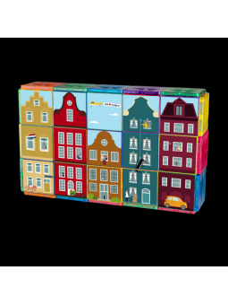 COBLO, nakładki na klocki magnetyczne  - miasto 60 szt