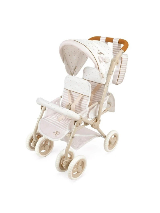 Bliźniaczy wózek regulowany dla lalek do 52cm Verona DeCuevas Toys 90378
