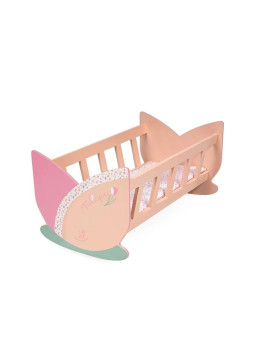 Kołyska łóżeczko drewniane dla lalek do 48cm Tulipe DeCuevas Toys 55174