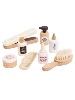 Drewniany zestaw fryzjer, prostowanie włosów, zabawka dla dzieci, Le Toy Van