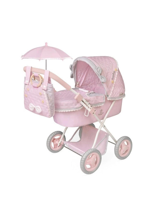 Składany wózek dla lalek Sopie z parasolką DeCuevas Toys 85075