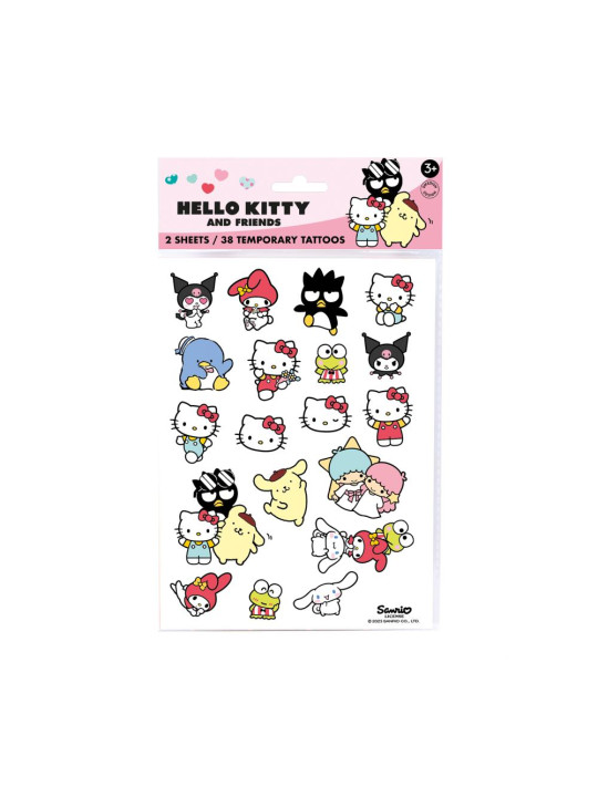 Zmywalne dziecięce tatuaże, zestaw 38 sztuk zabawka dla dzieci Hello Kitty