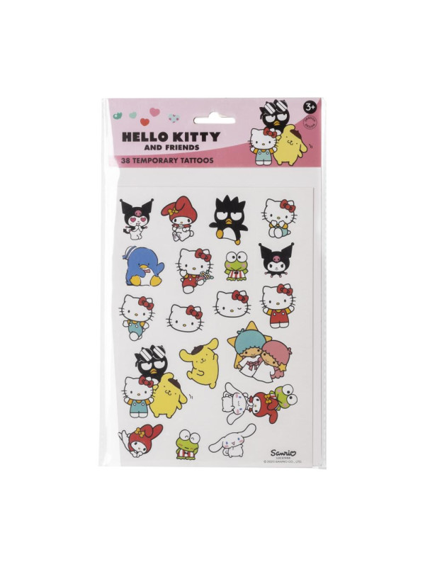 Zmywalne dziecięce tatuaże, zestaw 38 sztuk zabawka dla dzieci Hello Kitty