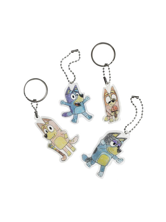 Zestaw artystyczny breloczki zawieszki figurki kreatywna zabawka Bluey