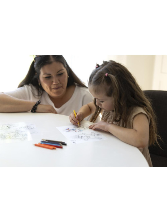 Zestaw artystyczny breloczki zawieszki figurki kreatywna zabawka Bluey