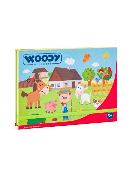 Układanka magnetyczna w pudełku Farma