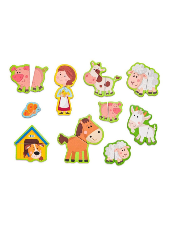 Układanka magnetyczna w pudełku Farma