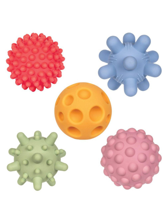 PASTELOWE Piłki Sensorki - 5 piłeczek bez dziurek