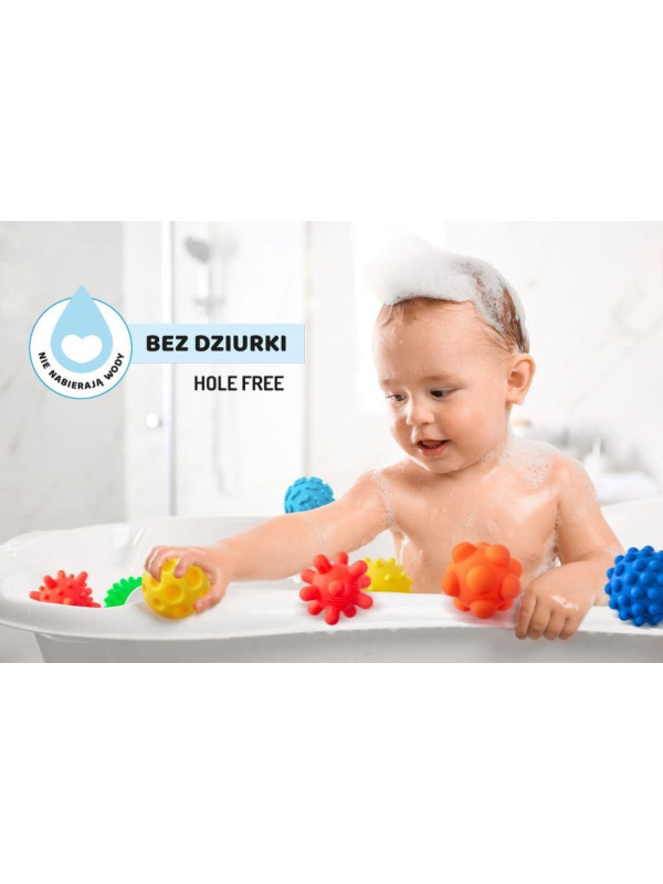 Piłki Sensorki Tullo - 8 piłeczek bez dziurek