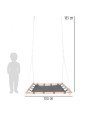 Drewniana Huśtawka dla dzieci Nest Swing Wooden Frame small foot design - zabawka dla 3 latka