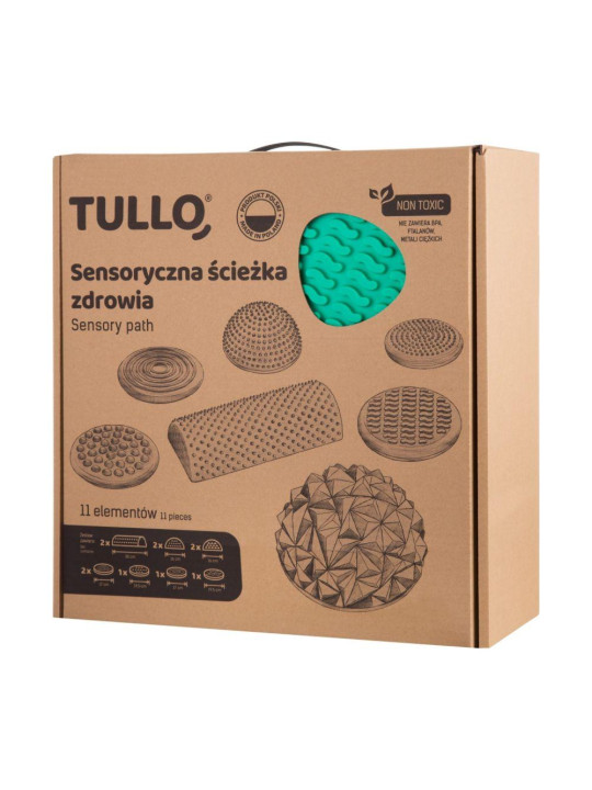 Sensoryczna ścieżka zdrowia 11 elementów