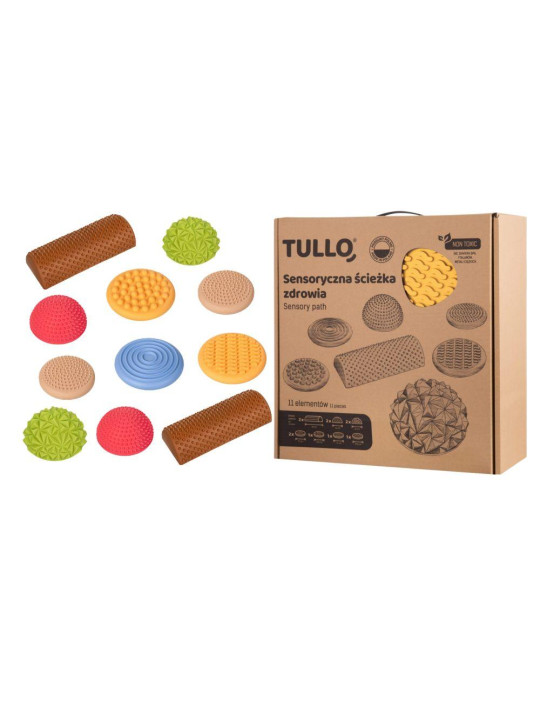 Pastelowa Sensoryczna ścieżka zdrowia 11 elementów