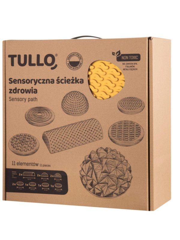 Pastelowa Sensoryczna ścieżka zdrowia 11 elementów