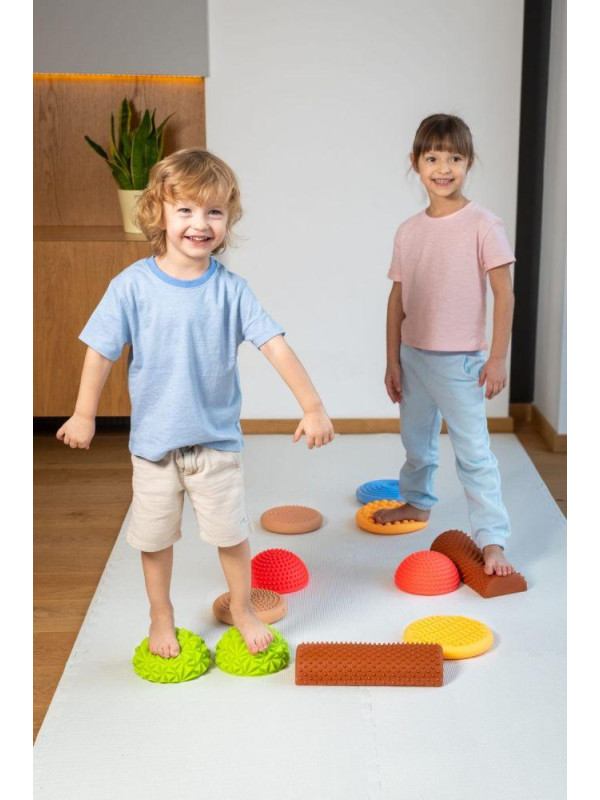 Pastelowa Sensoryczna ścieżka zdrowia 11 elementów