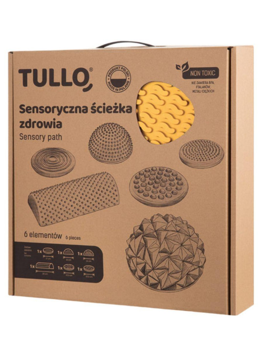 Tullo Pastelowa Ścieżka sensoryczna 6 elem.