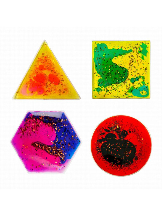 Gniotki, zabawka sensoryczna odstresowująca z cieczą 4 kształty