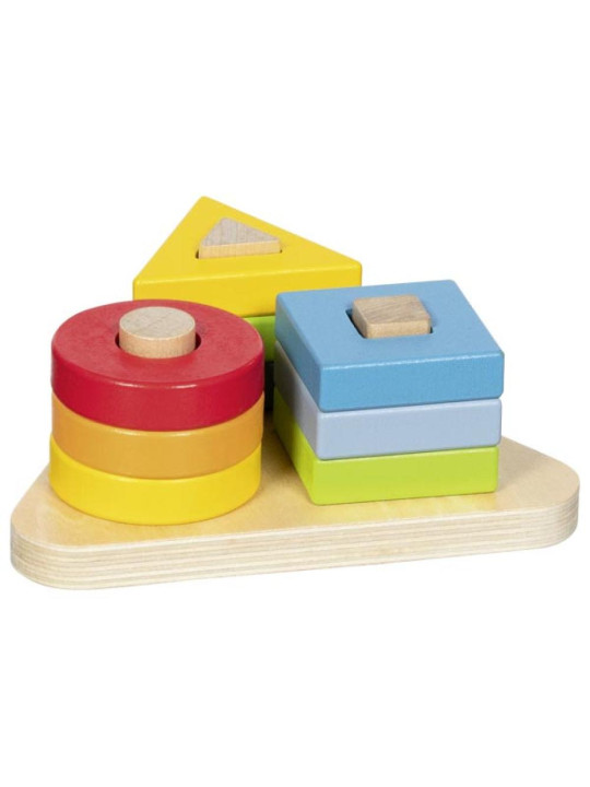 Drewniana układanka sortowanie kolorów Spirala Goki