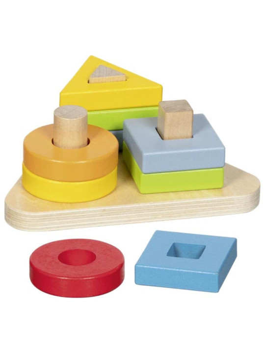 Drewniana układanka sortowanie kolorów Spirala Goki