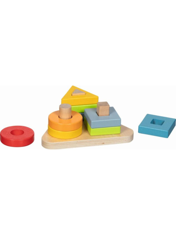 Drewniana układanka sortowanie kolorów Spirala Goki