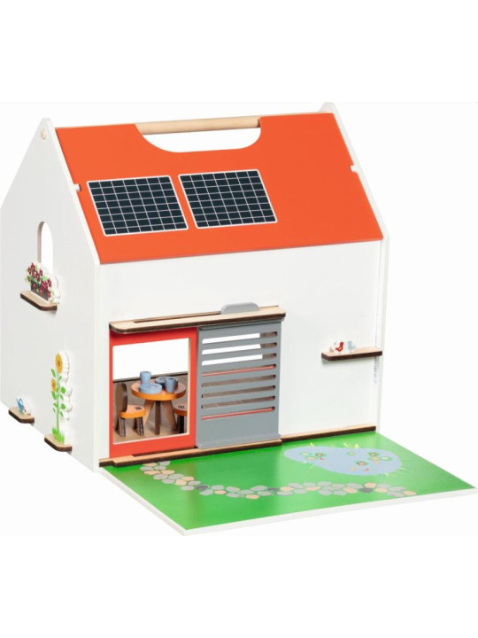 Dwupoziomowy domek dla lalek Eco House 54 el Goki