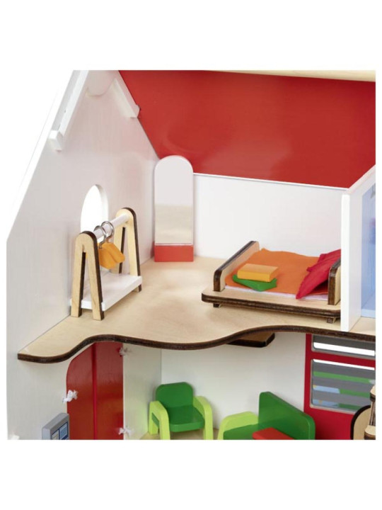 Dwupoziomowy domek dla lalek Eco House 54 el Goki