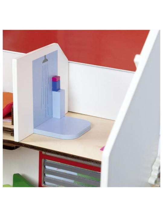 Dwupoziomowy domek dla lalek Eco House 54 el Goki