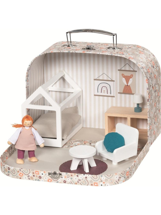 Przenośny Apartament dla lalki w walizce „Paryż” nr 137 Goki