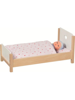 Drewniane Łóżeczko dla lalek Serce Goki