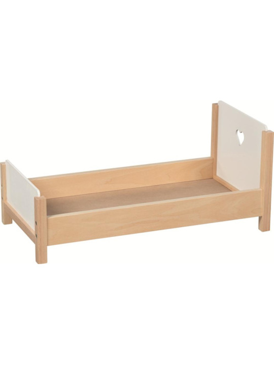 Drewniane Łóżeczko dla lalek Serce Goki