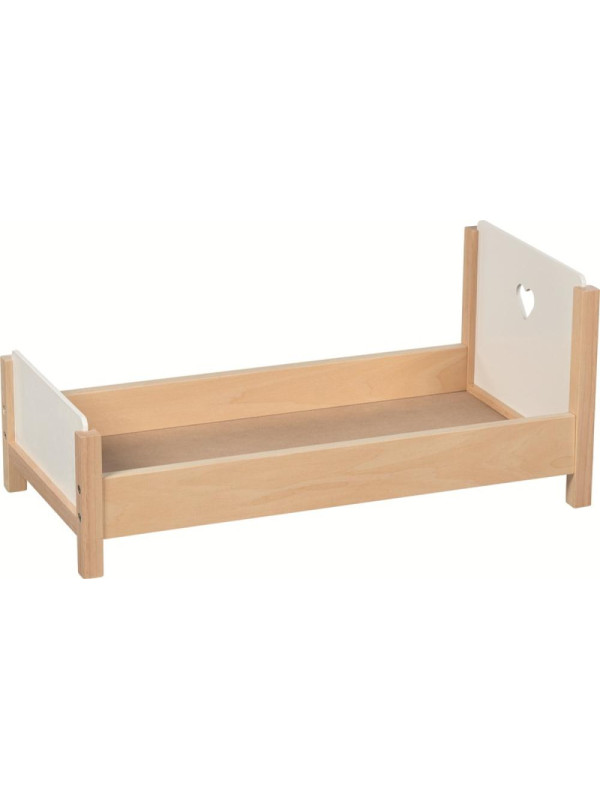 Drewniane Łóżeczko dla lalek Serce Goki