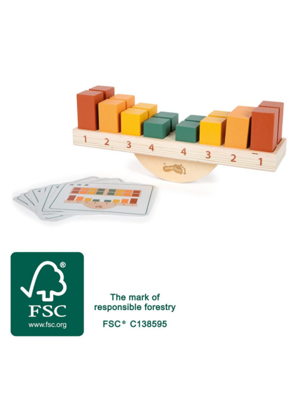 Zręcznościowa gra balansująca Montessori z 16 klockami Small Foot