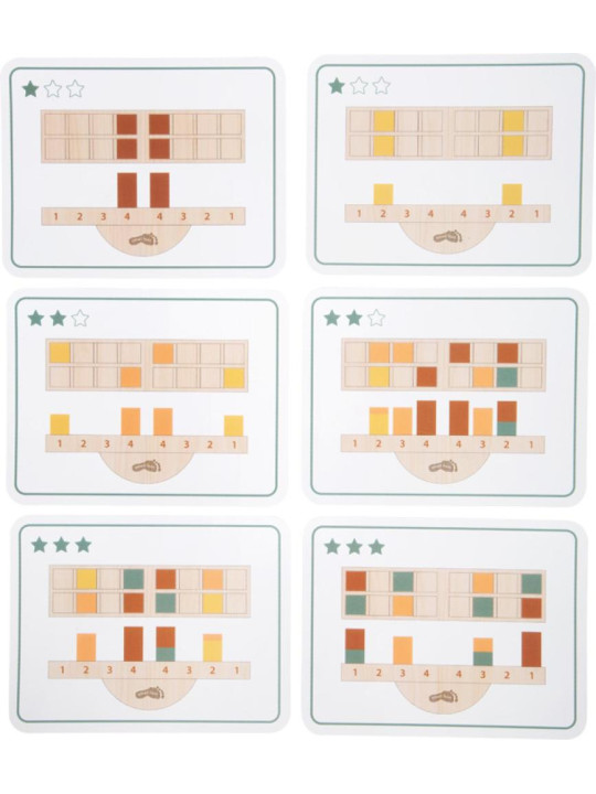 Zręcznościowa gra balansująca Montessori z 16 klockami Small Foot