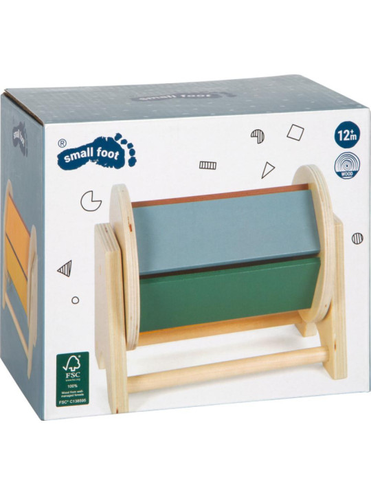 Drewniany bęben obrotowy dla dzieci Montessori Small Foot