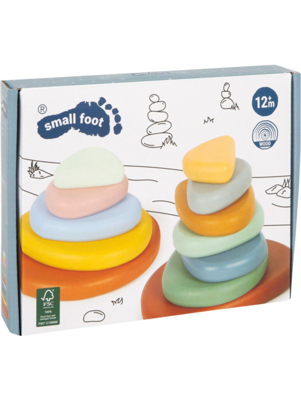 Drewniane kamienie balansujące River Rocks Montessori Small Foot