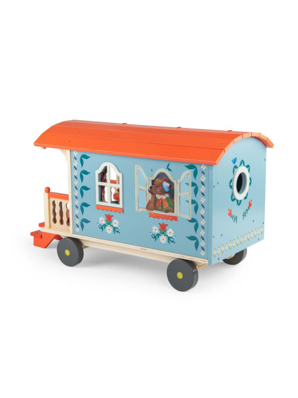 Drewniany wóz podróżny LES MINOUCHKAS 681100