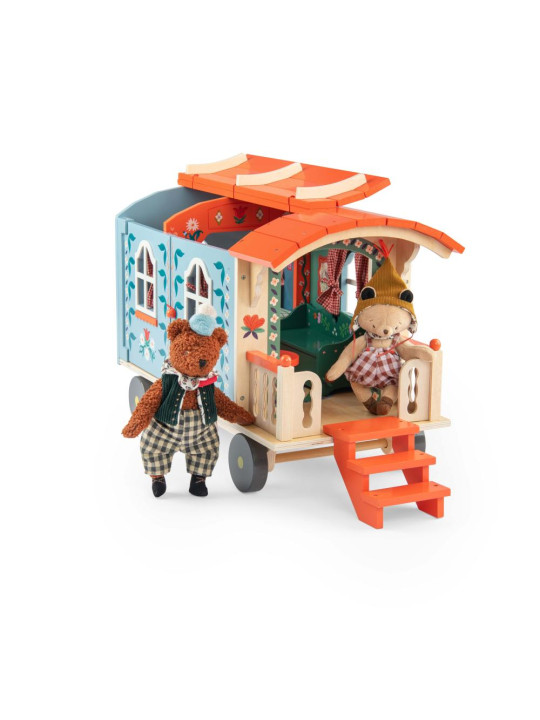 Drewniany wóz podróżny LES MINOUCHKAS 681100