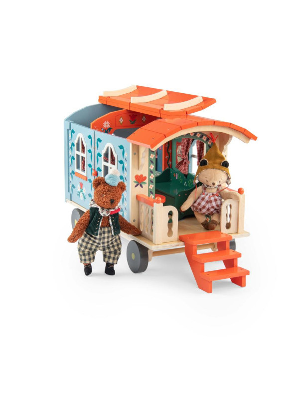 Drewniany wóz podróżny LES MINOUCHKAS 681100
