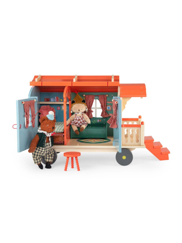 Drewniany wóz podróżny LES MINOUCHKAS 681100
