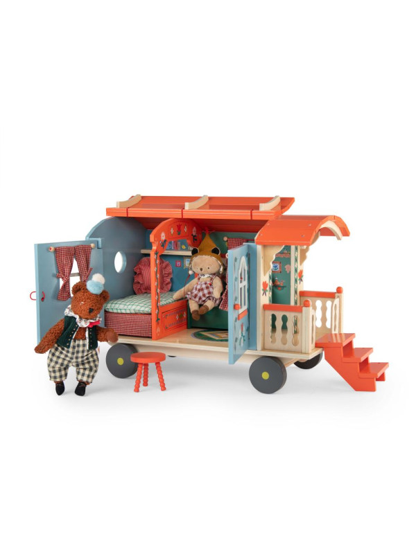 Drewniany wóz podróżny LES MINOUCHKAS 681100