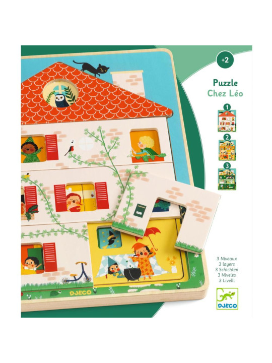 Drewniana układanka CHEZ LEO DJ01489